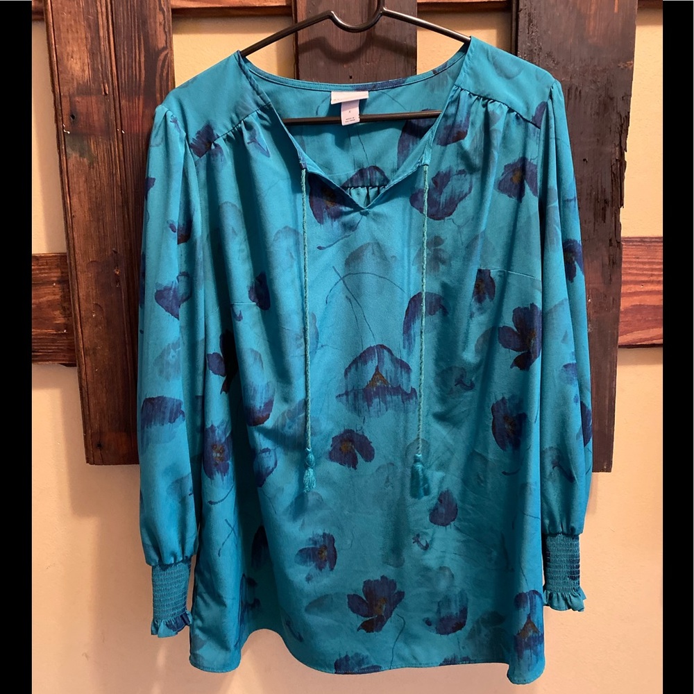 Faux Silk Blouse